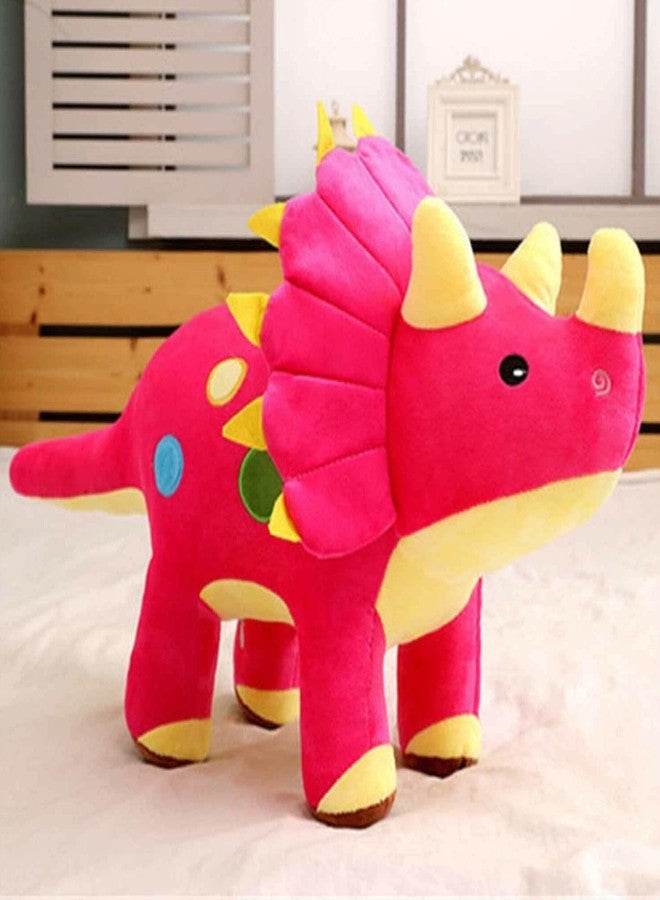 Tickles Dinosaur Soft Stuffed Plush Animal Toy for Kids Boys & Girls Birthday Gift (Color: Pink Size: 35 cm) - Image 1